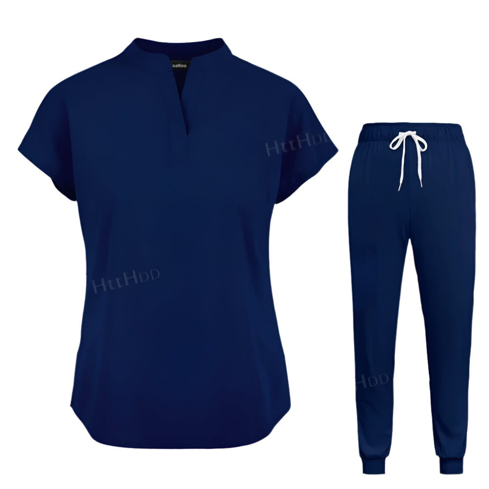 Medical Scrub Joggers Sets Fashion Nurse Uniform Women Men