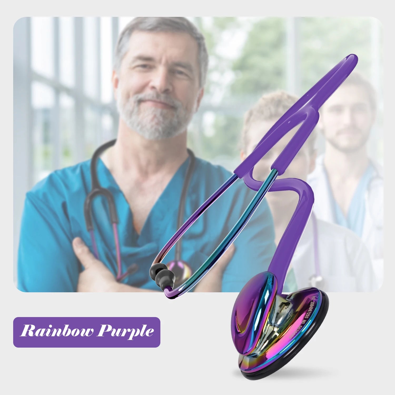 Medical Professional Stethoscope Single Head Stethoscope For Nurse Medical Cardiology Stethoscope Engrave Name Health Care