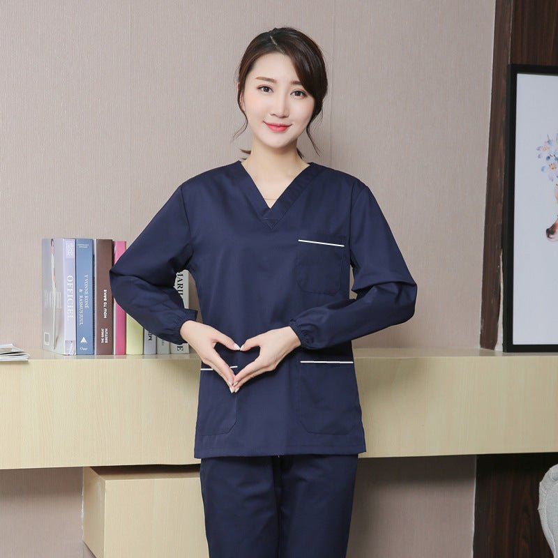 Doctor Nurse Overalls Long Sleeve Suit - Mothscrubs