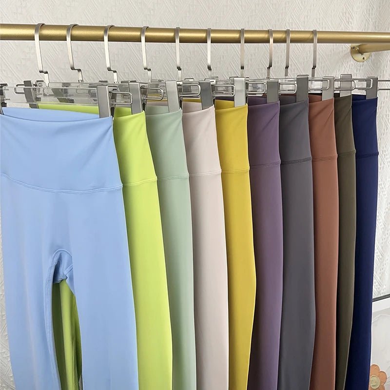 Hot Sale Fitness Female Leggings Running Pants Naked feeling Leggings High Waist Push Up Sport Women Fitness Running Yoga Pants - Mothscrubs