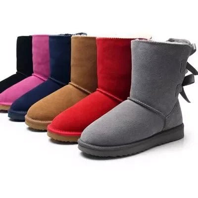 Designer 2 Bows Boots - Mothscrubs