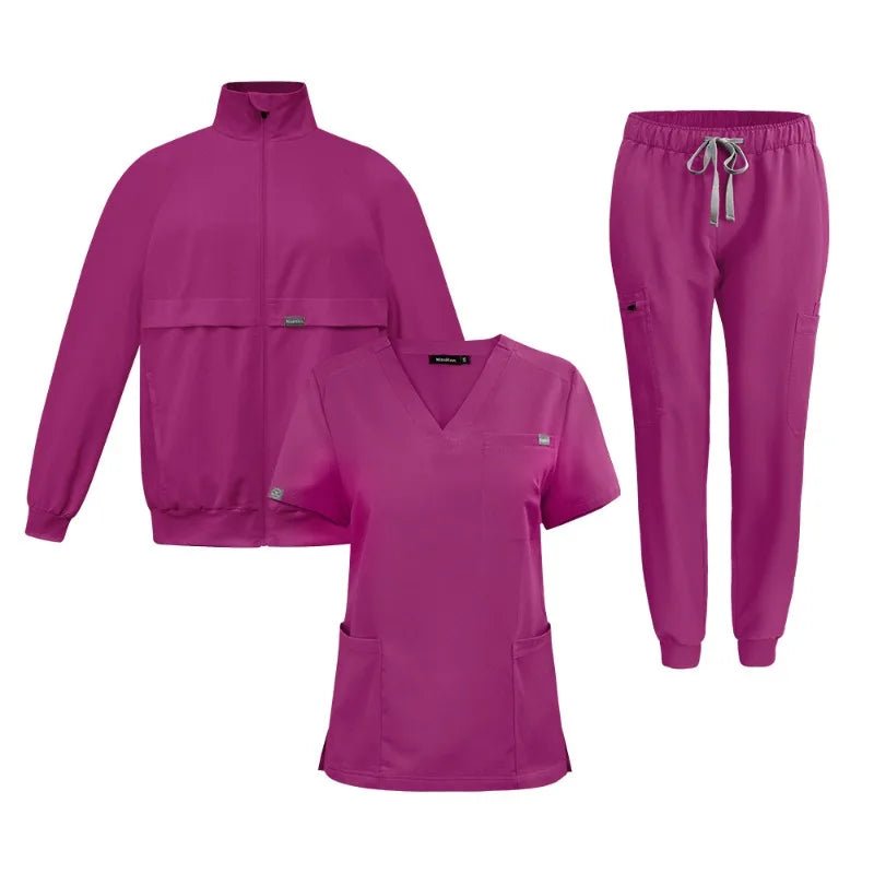 Nurse Uniform Medical 3 - piece Set - Mothscrubs